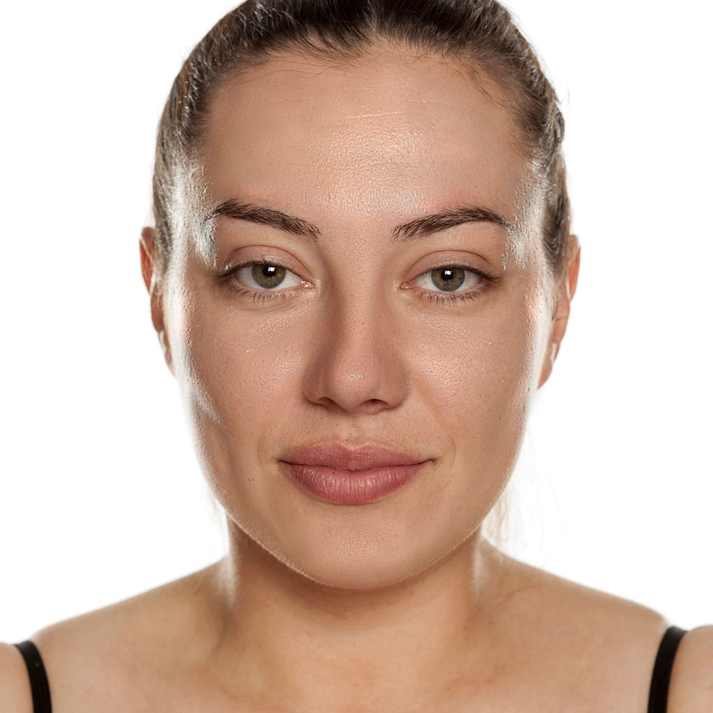 Portrait of woman after retouching